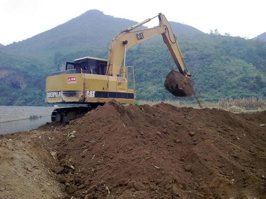 2002-jähriger Eimer E120B 80.3kw 0.5cbm verwendete CAT Excavator fournisseur