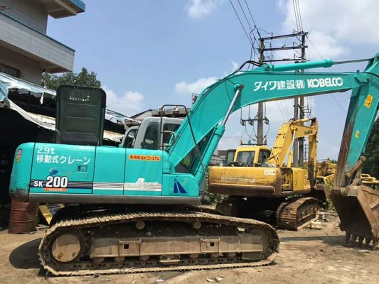 Benutzter Kobelco Bagger der SK200-6 Arbeitsstunde-3798h 0.7m3 Eimer fournisseur