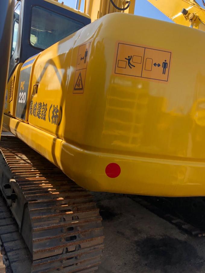 Bagger der Geschwindigkeits-5.5km/H benutzter KOMATSU 107KW PC220-7 Raupe 2