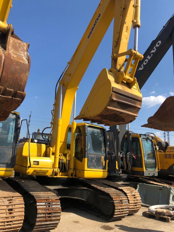 Bagger der Geschwindigkeits-5.5km/H benutzter KOMATSU 107KW PC220-7 Raupe 3